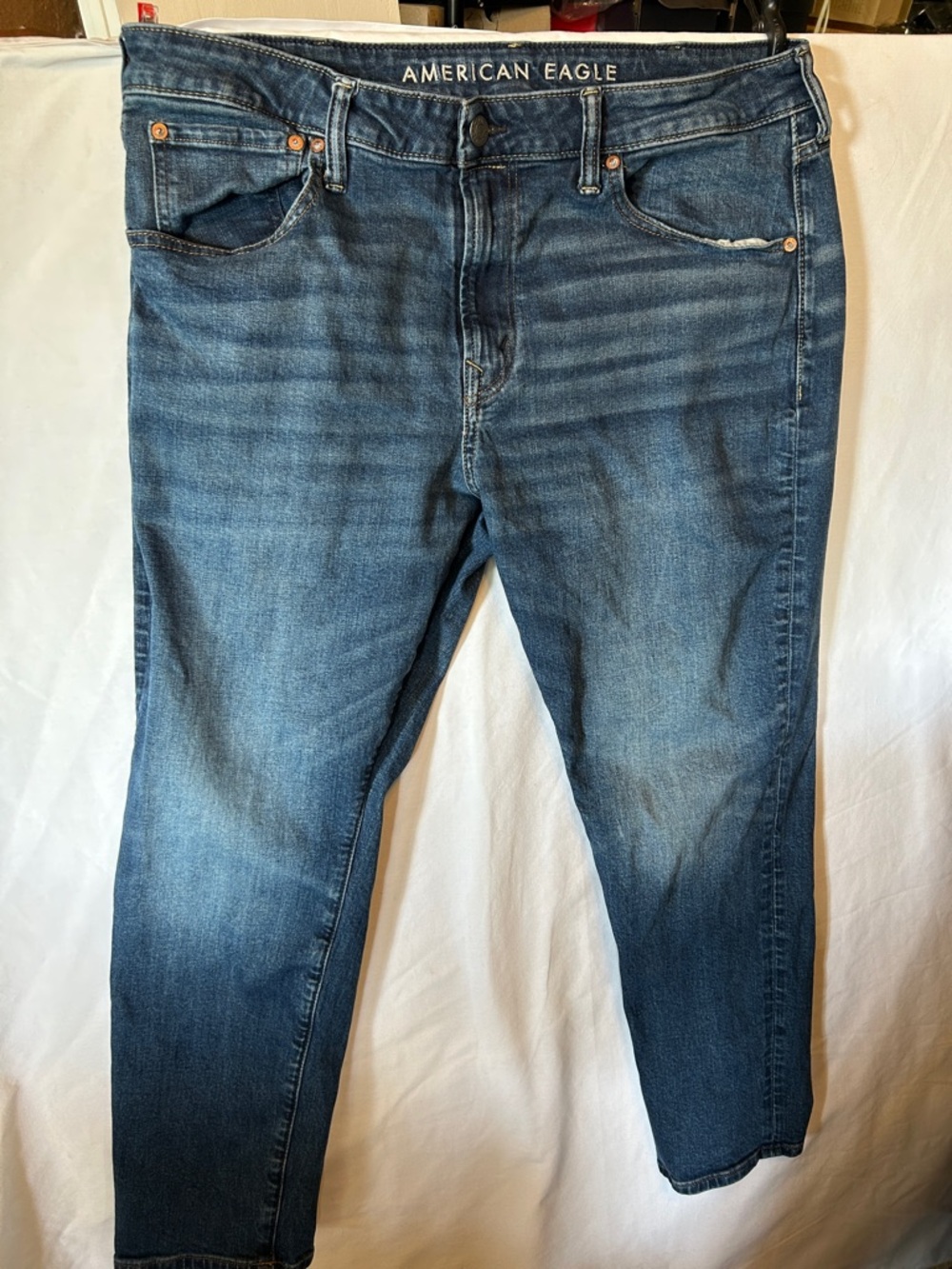 American Eagle Outfitters Men’s Slim Straight Dark Blue Jeans